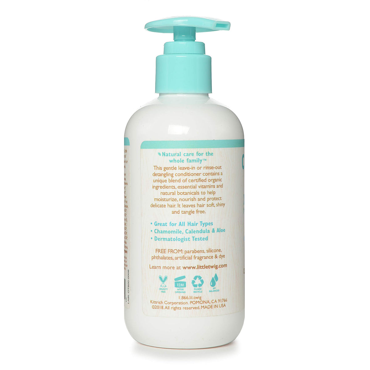 Little Twig Detangling Conditioner, Natural Conditioner with Plant Derived Formula, Hair Conditioner with Essential Oils and Extracts, Suitable for