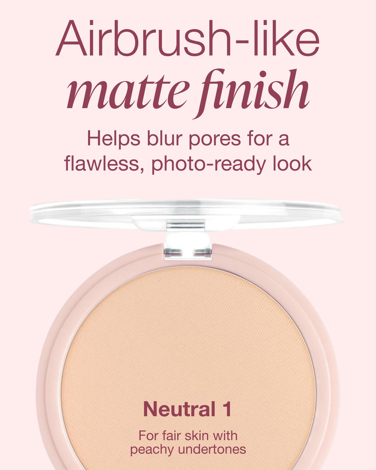 Mineral Fusion Pressed Powder Foundation - Matte Finish Face Powder for Fair Skin with Peachy Undertones - Age Defying Foundation Makeup - Talc Free Beauty & Personal Care Mineral Fusion