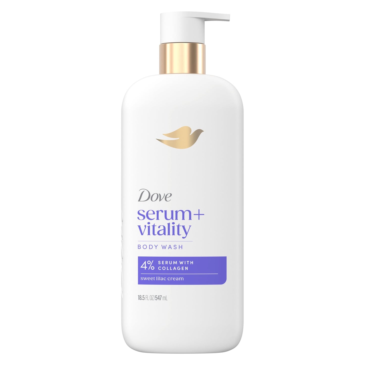 Dove Body Wash Vitality Renewal Promotes firmer, supple skin 4% restoring serum with collagen 18.5 oz Beauty & Personal Care Dove