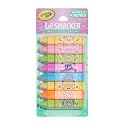 Lip Smacker Crayola Party Pack - 8 Moisturizing Lip Balms, Fun Flavors, Hydrating & Protecting, Glossy Finish - Cruelty-Free Beauty & Personal Care Lip Smacker