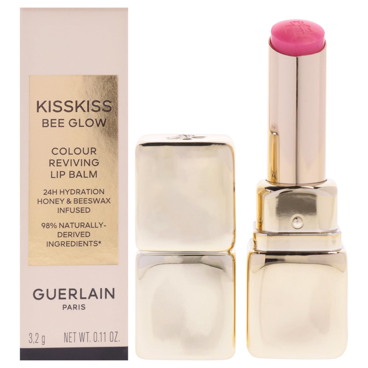 Kiss Kiss Bee Glow Lip Blam - 458 Rose Glow by Guerlain for Women - 0.11 oz Lip Blam Beauty and Personal Care Guerlain