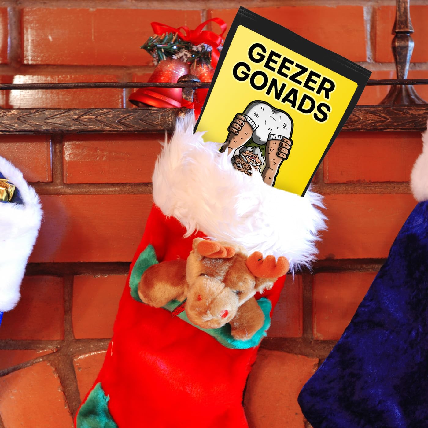 Geezer Gonads Gag Gift for Old Farts Men’s Bath Soak for Father’s Day Care Basket Ideas Stress Relief Sea Salts Stocking Stuffers Over-the-Hill Beauty and Personal Care Gears Out