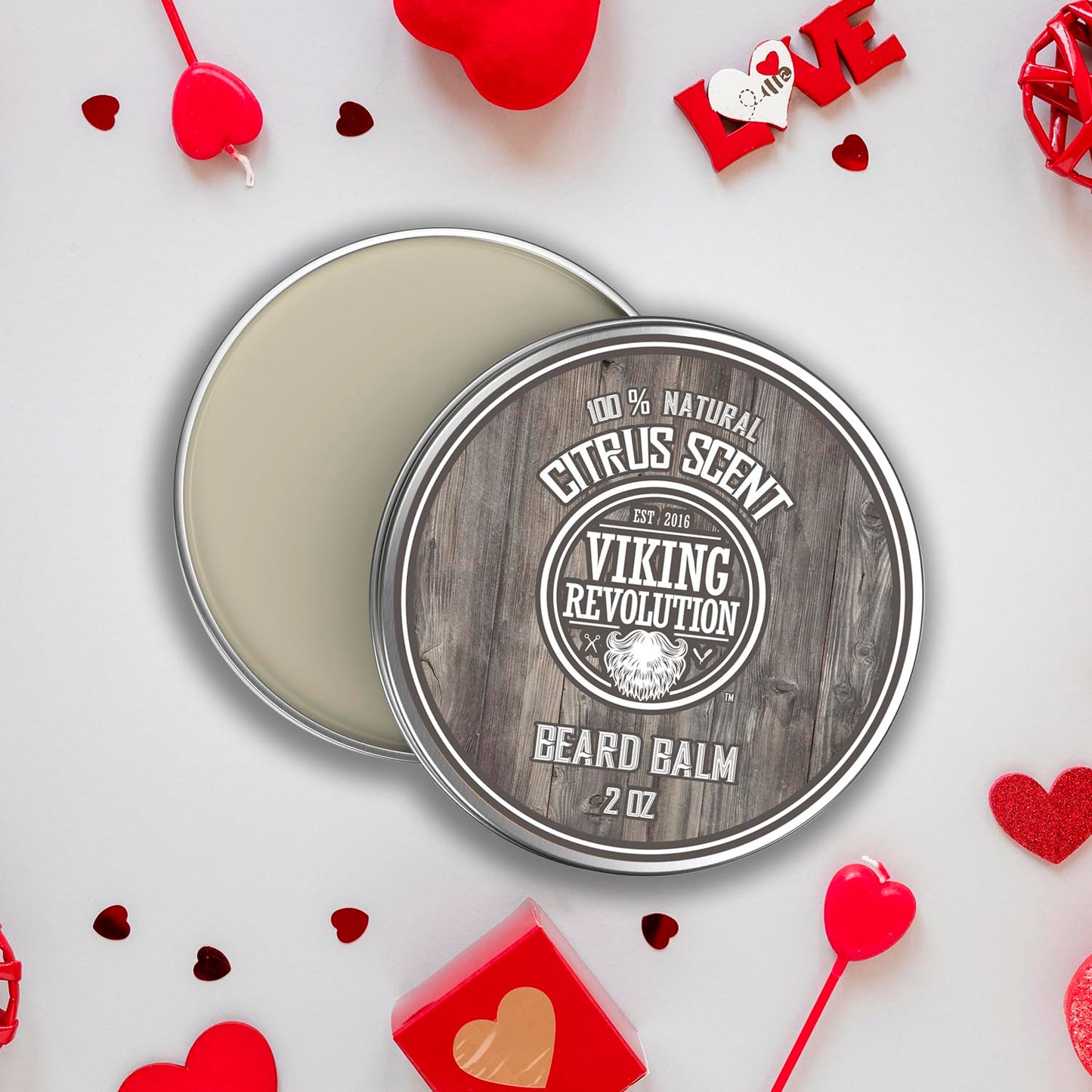 Viking Revolution BEST DEAL Beard Balm with Argan Oil & Mango Butter - Styles, Strengthens & Softens Beards & Mustaches - Citrus Scent Leave Beauty & Personal Care Viking Revolution
