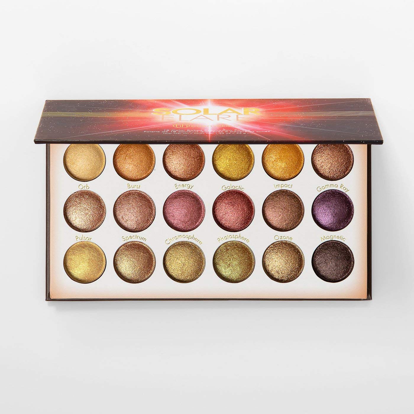 BH Cosmetics Solar Flare 18 Color Baked Eyeshadow Palette Beauty & Personal Care bhcosmetics