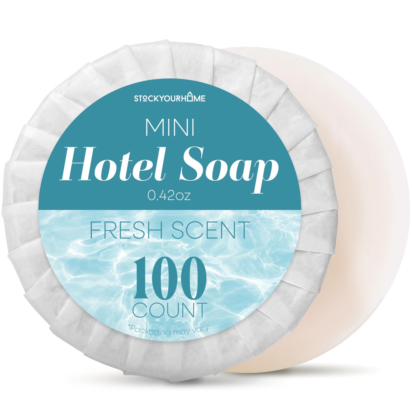 Bulk Hotel Soap Bars (100 Count), Fresh Scent Travel Size Hand Soap for Hotels, Motels, and Resorts, Mini Travel Soap Bulk, Individually Wrapped Bars Beauty & Personal Care Stock Your Home