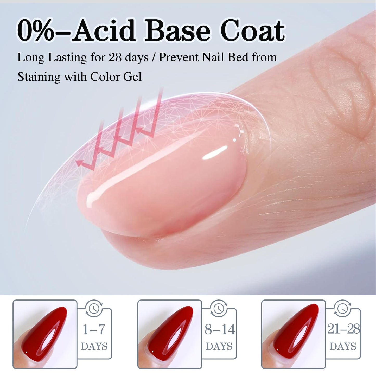 Double Rhythm 2 Pcs 15ML No Wipe Gel Top Coat and Base Coat Set Clear Glossy Gel Polish Kit (Base and Top Coat) Beauty and Personal Care Double Rhythm