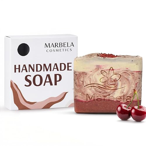 Marbela Cosmetics Handmade Soap Bar - Made in USA, Vegan Friendly, Palm Oil Free, Natural Bar Soap - Face & Body Soap for Daily Skin Care Beauty & Personal Care Marbela