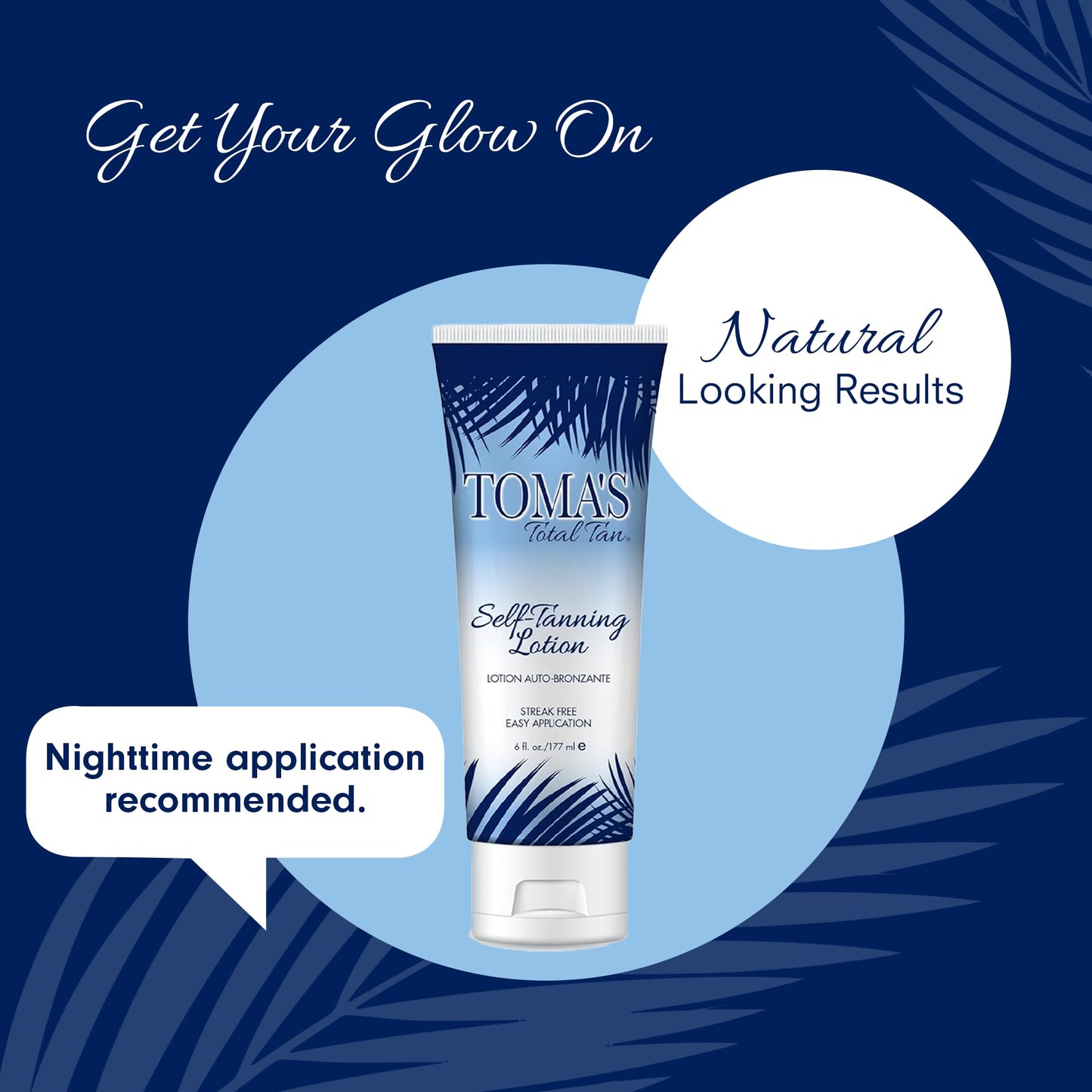 Toma's Total Tan Self-Tanning Lotion Instant Self Tanner - Whole Body Natural Looking Golden Bronze - Non-Sticky Streak-Free Application for Women Beauty & Personal Care TOMAS TOTAL TAN