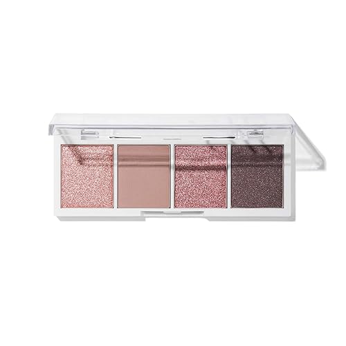 e.l.f. Bite-Size Eyeshadow, 4 Ultra-Pigmented Matte & Shimmer Shades, Rose Water, 0.12 Oz (3.5g) Beauty & Personal Care e.l.f.