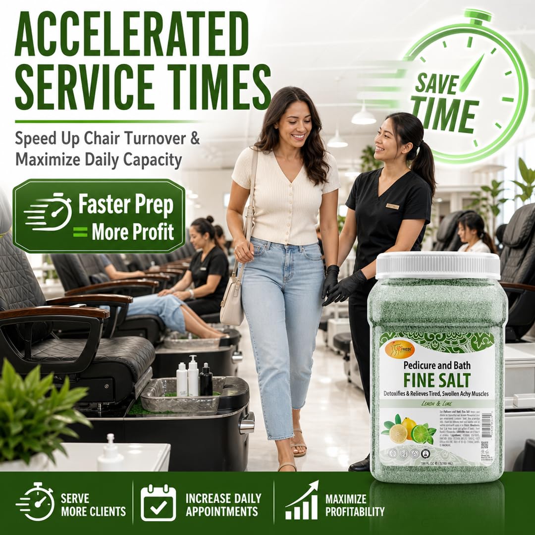Professional Dead Sea Salt Pedicure Soak - The Therapeutic Mineral Upgrade for a Premium Pedicure Service that Softens Skin Faster, Creating Beauty and Personal Care SPA REDI