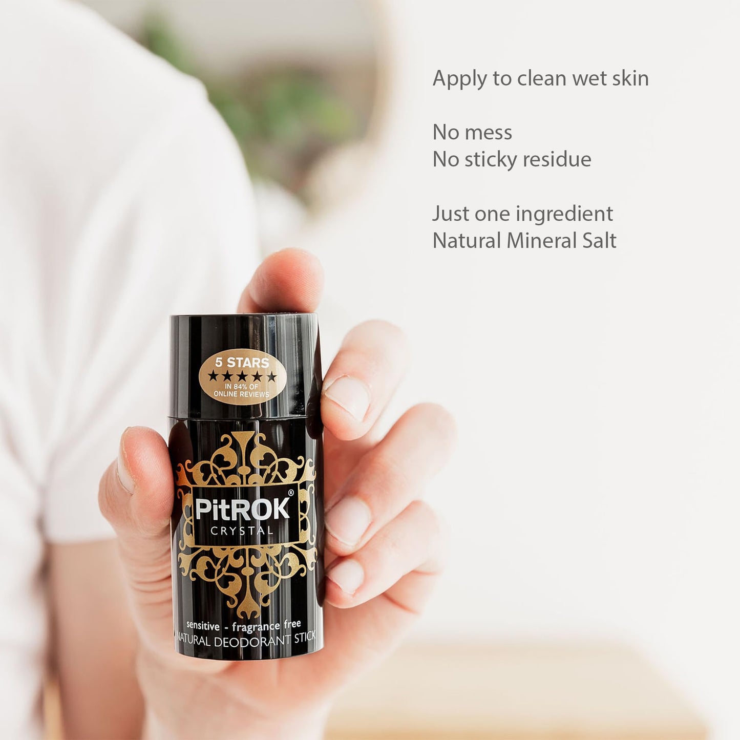 Pitrok Crystal - Natural Deodorant Stick - 100g Beauty and Personal Care PIT ROK