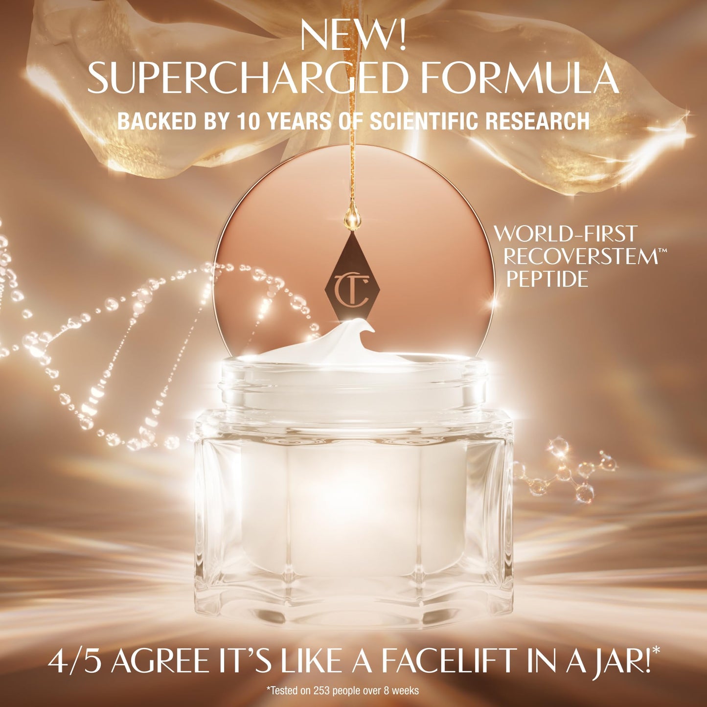 Charlotte Tilbury Magic Cream Daily Face Moisturizer & Primer - Hydrating & Firming with 100+ Peptides & Hyaluronic Acid | Clinically Proven to Boost Beauty and Personal Care Charlotte Tilbury