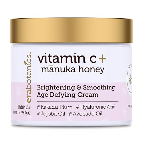 Era Organics Advanced Vitamin C Face Cream - Brightening and Nourishing with Jojoba Oil, Kakadu Plum for Fine Lines, Wrinkles Beauty & Personal Care Era Organics