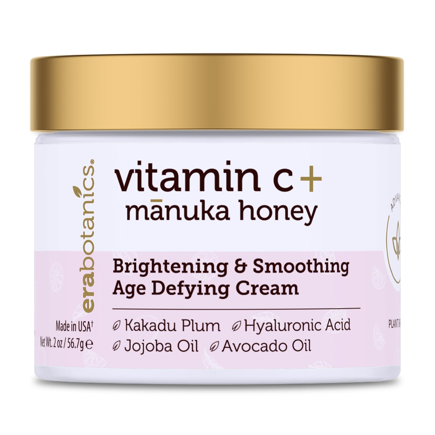 Era Organics Advanced Vitamin C Face Cream - Brightening and Nourishing with Jojoba Oil, Kakadu Plum for Fine Lines, Wrinkles Beauty & Personal Care Era Organics