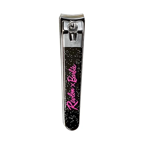 Revlon x Barbie Nail Clipper, Stainless Steel Non-Corrosive Mess Free Curved Blade Fingernail Toenail Cutter Beauty & Personal Care REVLON
