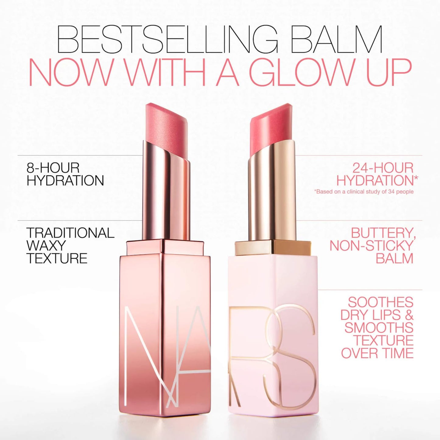 NARS Afterglow Moisturizing Lip Balm - Stargaze baby pink Beauty and Personal Care NARS