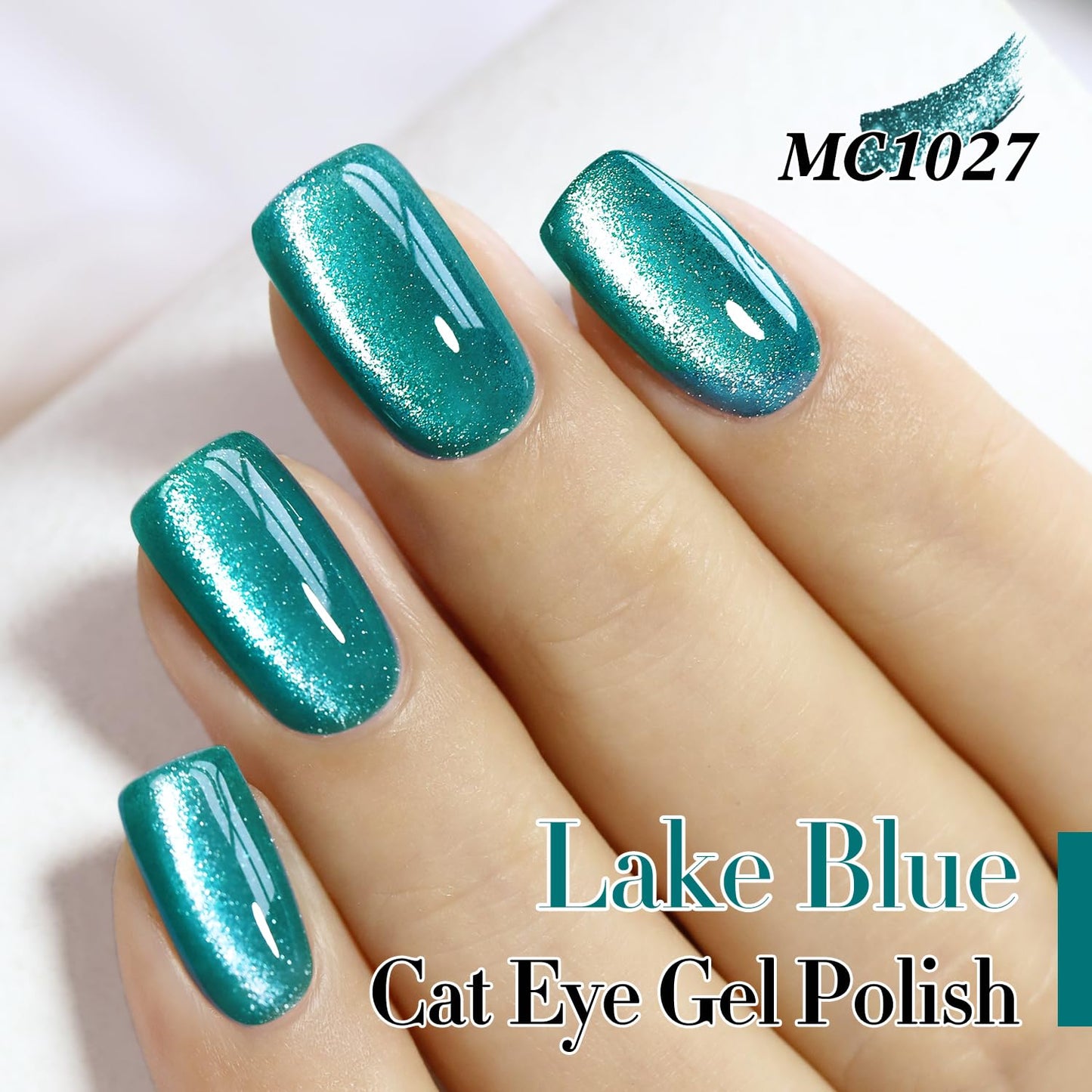 Double Rhythm 0.5 OZ Cat Eye Gel Polish with Magnet 15ML Holographic Glitter Shimmer Translucent Jelly Color Magnetic Gel Polish Salon DIY at Home Beauty and Personal Care Double Rhythm