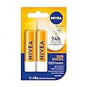 NIVEA Sun Caring Lip Balm Sticks with SPF 30, Duo Pack (2 x 4.8 g)(Imported from Canada) Beauty & Personal Care NIVEA