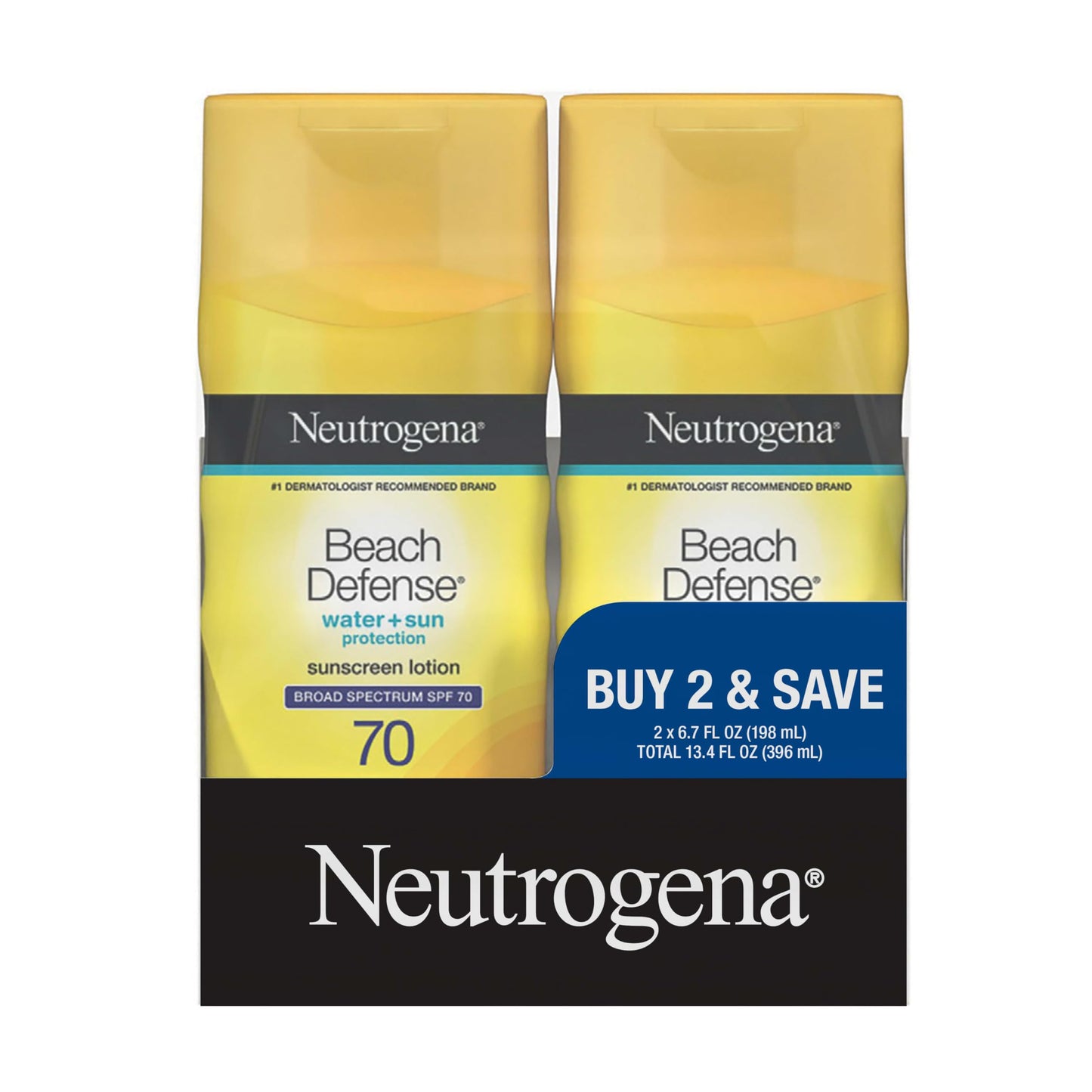 Neutrogena Sunscreen Lotion Beach Defense SPF 70, Face and Body Sunscreen, Hawaii Reef Act 104 Compliant, Octinoxate & Oxybenzone Free, Oil Free, Fast Beauty & Personal Care Neutrogena