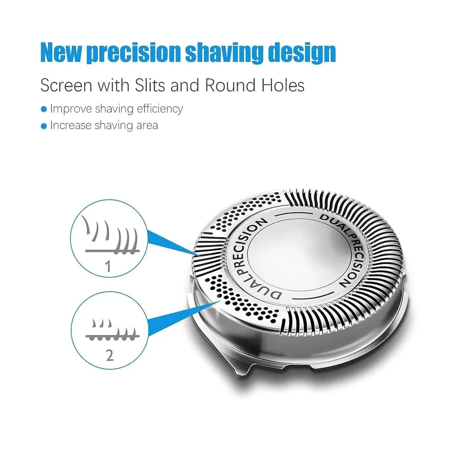 HQ8 Replacement Head?Compatible for Philips?Compatible for Norelco?Shaver HQ8 Series Razor Blade PT720 AT880 AT810 Head,3pc/Set(6pc-HQ8) Beauty and Personal Care KNVZNWFF