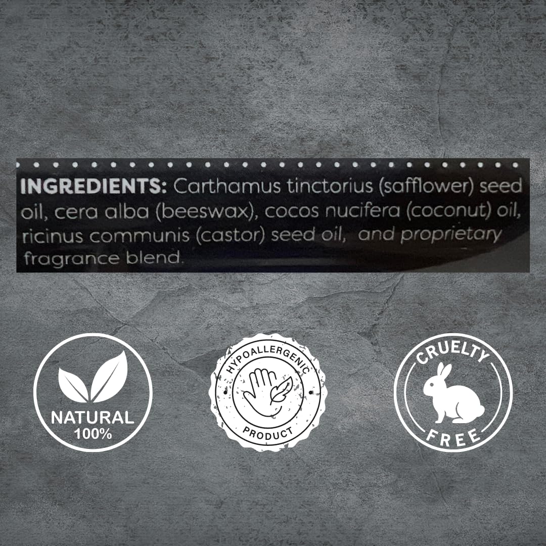 MNSC Vanilla Bourbon Mustache Wax - Medium Hold Balm - All-Natural Beeswax and Plant-Based Oils, Petroleum-Free, Hypoallergenic Ingredients, Handmade Beauty and Personal Care Montana Natural Shave Company