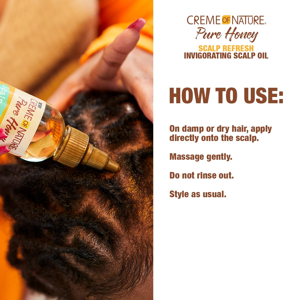 Creme of Nature Pure Protect Scalp Refresh Invigorating Scalp Oil, 4.2 oz