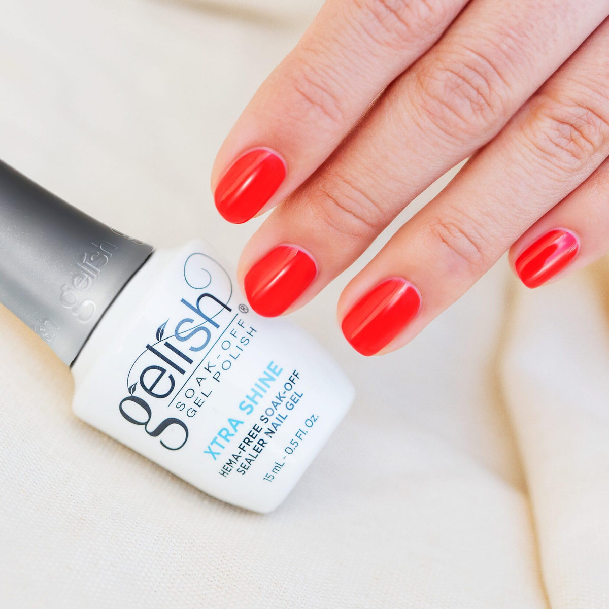 Gelish Hema-Free Gel Nail Polish Essentials - Xtra Shine Top Coat, 15mL