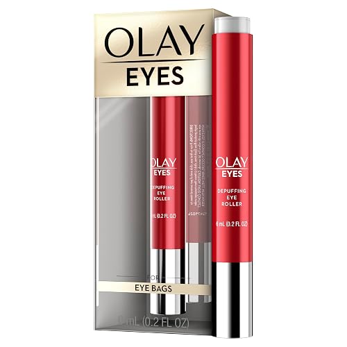 Olay Eye Treatment Eyes Depuffing Eye Roller with Vitamin E Massages to Help Reduce Puffiness and Instantly Awaken Tired-Looking Eyes, 0.2 Fl Oz Beauty & Personal Care Olay