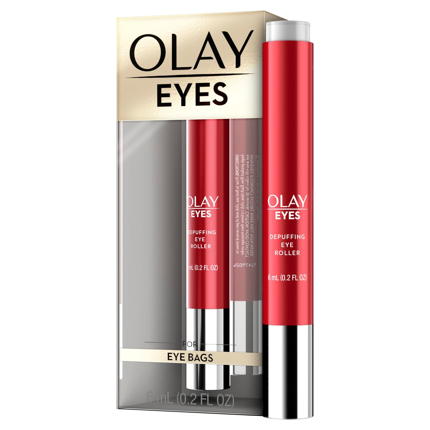 Olay Eye Treatment Eyes Depuffing Eye Roller with Vitamin E Massages to Help Reduce Puffiness and Instantly Awaken Tired-Looking Eyes, 0.2 Fl Oz Beauty & Personal Care Olay