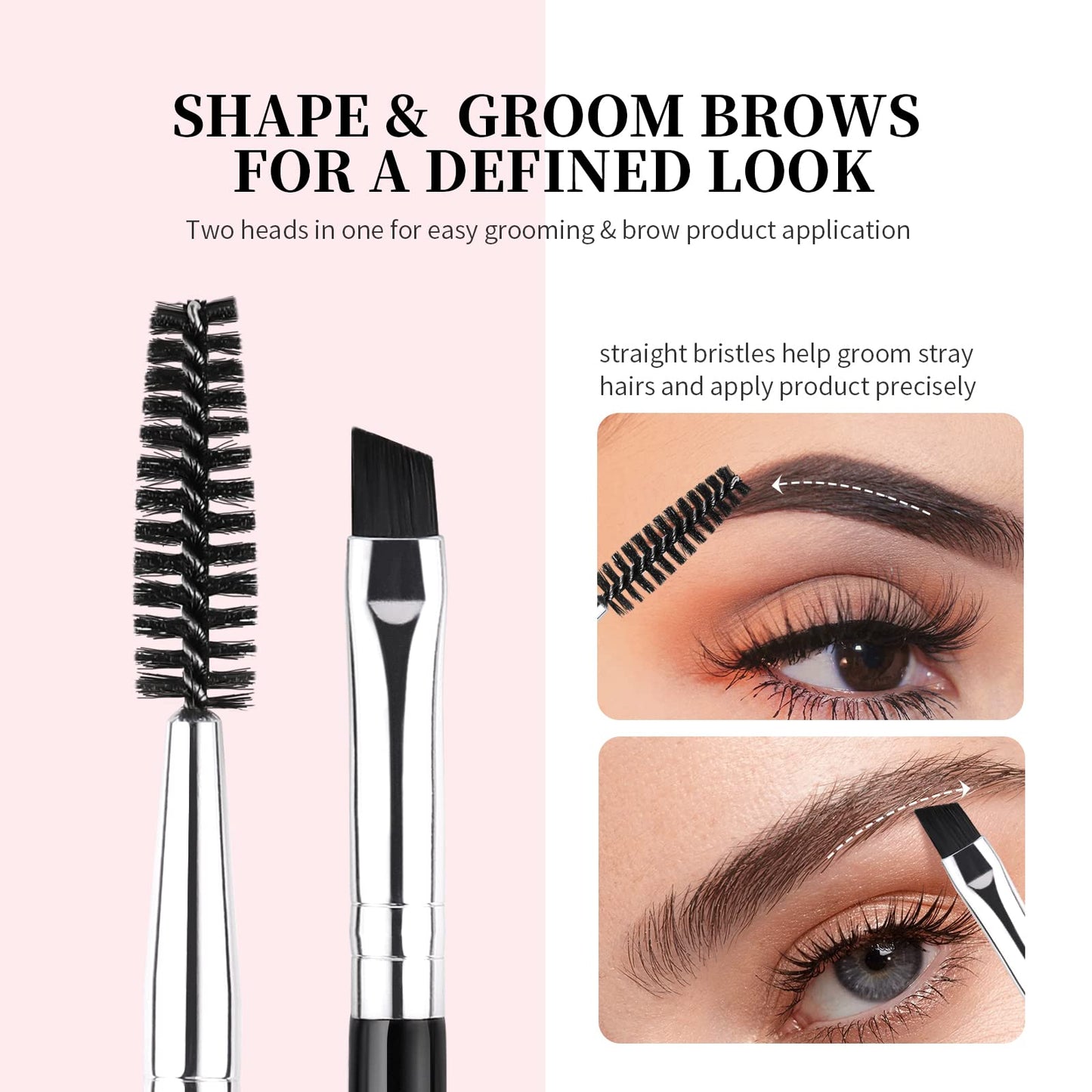 DUcare Eye Makeup Brush Set, 6 Pcs Professional Eyeshadow Blending Makeup Brushes for Concealer Eyebrows Eyeliner, Soft Hairs & Wood Handle Beauty & Personal Care DUcare