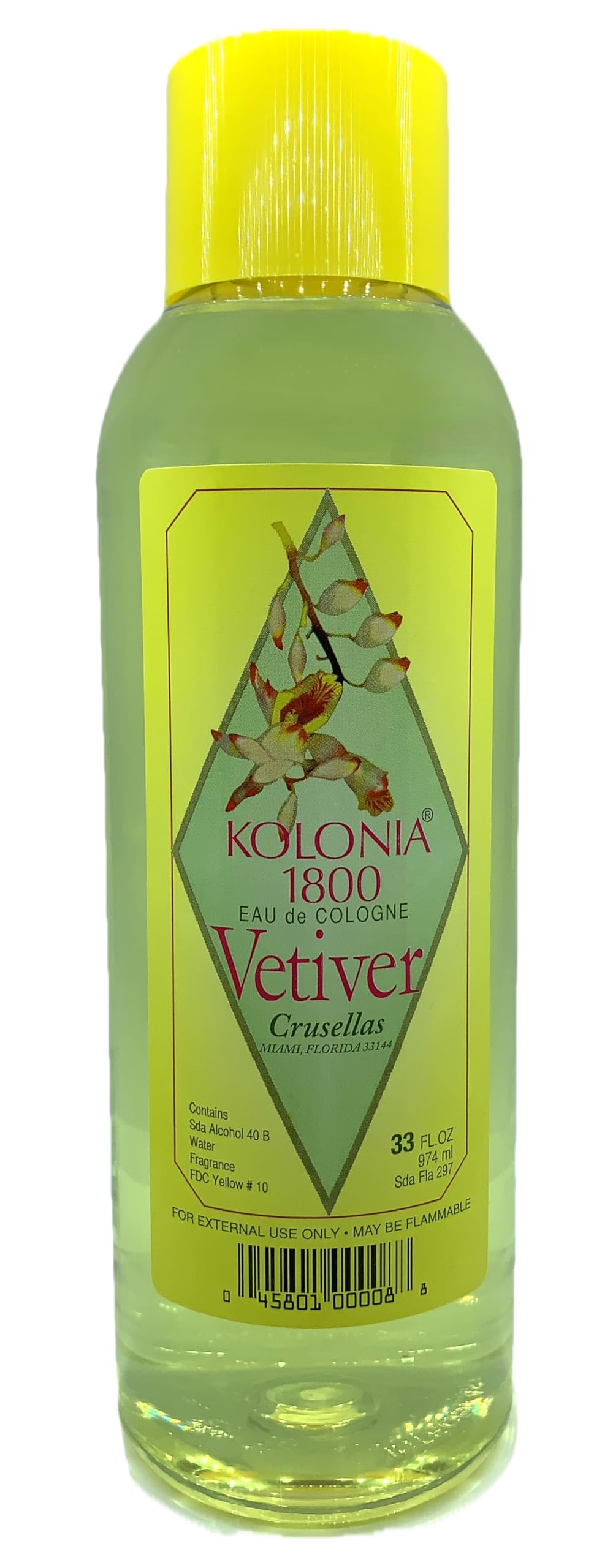 Crusellas Legitima Kolonia 1800 Vetiver Cologne (33 Fl. Oz.) Beauty & Personal Care Crusellas