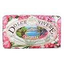 Dolce Vivere Sicilia Bougainville, Marine Sea Salt & Papyrus Tree Fine Natural Soap Bar Beauty & Personal Care Nesti Dante