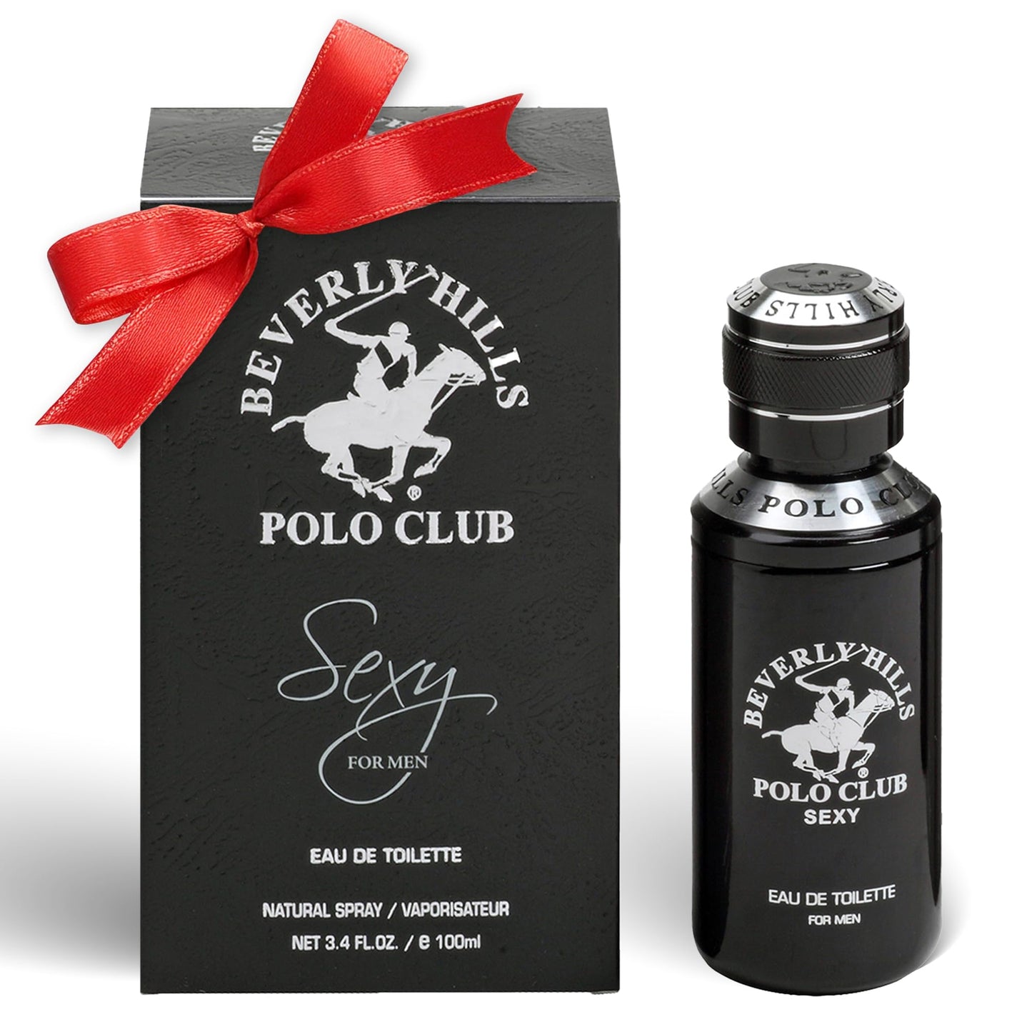 Beverly Hills Polo Club SEXY Eau de Toilette for Men, Oriental Woody Cologne, Fresh Masculine Long-Lasting Fragrance, 3.4 oz Beauty & Personal Care Beverly Hills Polo Club