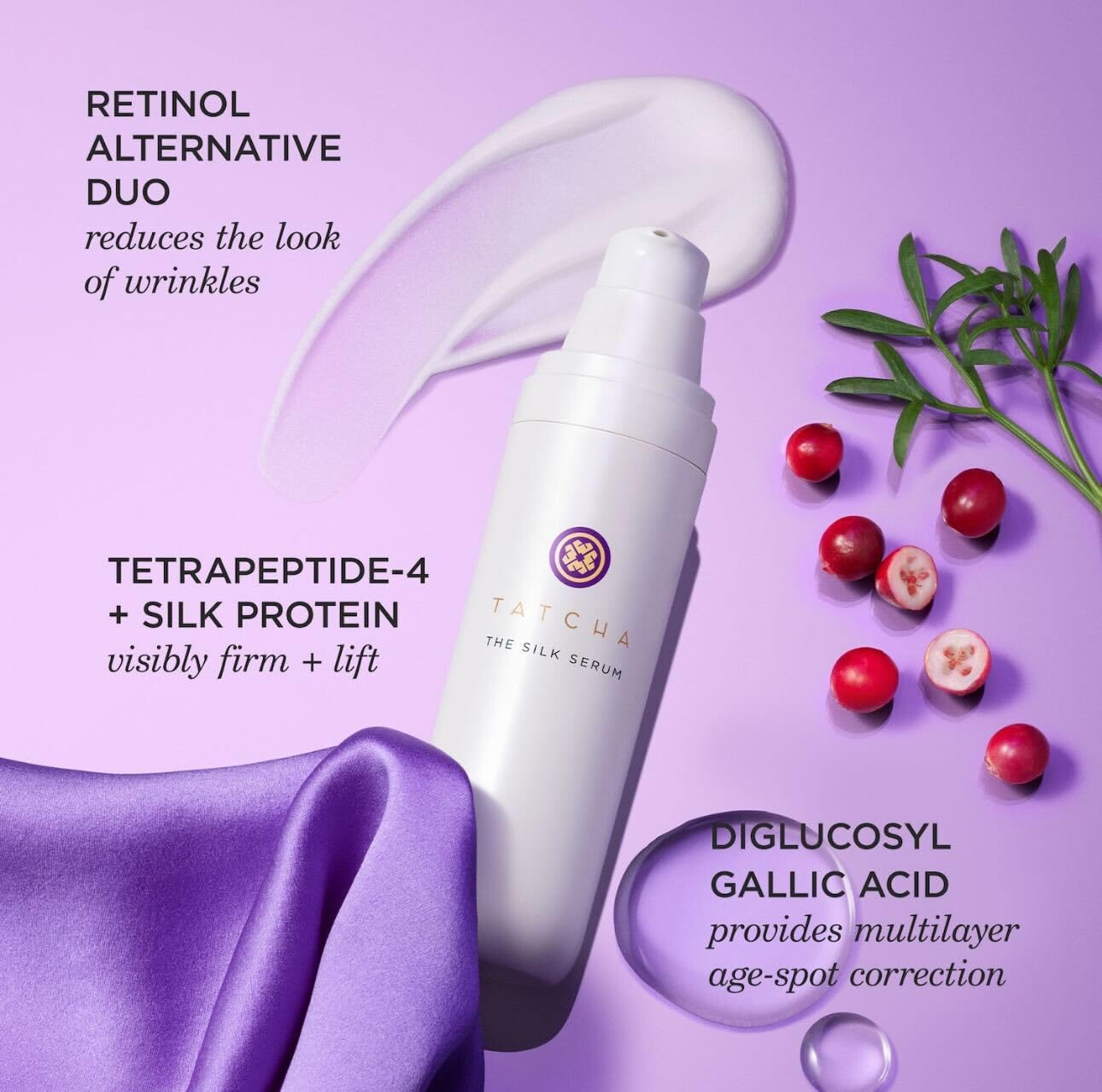 Tatcha The Silk Serum Wrinkle-Smoothing Retinol Alternative | 30 ml / 1 oz Beauty & Personal Care TATCHA