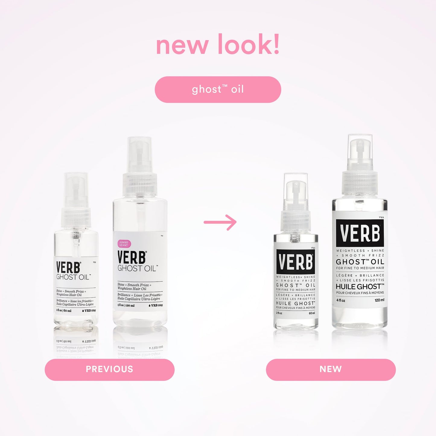 VERB Ghost Oil, 2 fl oz- Weightless Hair Oil for Fine to Medium Hair - Smooths Frizz, Adds Shine - No Parabens, Gluten or Harmful Sulfates Beauty & Personal Care VERB