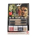 Horror Zombie Liquid Latex Face and Body Paint Kit- 4-Pack 1 Ounce, 4 Brush-Set Special Effects, Art, Theater, Parties, Cosplays, Carnivals Beauty & Personal Care Liquid Latex Fashions