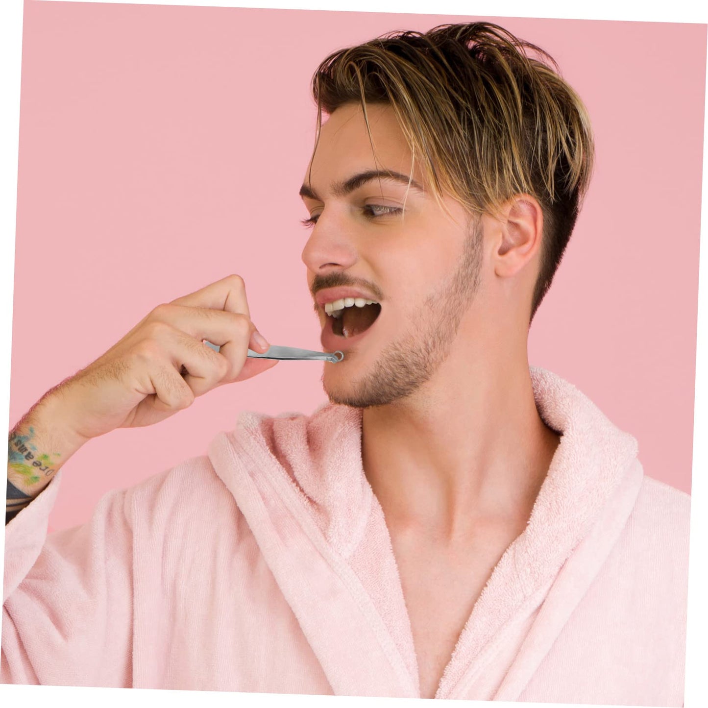 PartyKindom Nasal Hair Clip Women's Facial Hair Remover Stainless Steel Nose Trimmer Tweezers Round Head Tool Beauty and Personal Care PartyKindom
