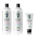 Cowboy Magic Shampoo + Conditioner 32 Ounce Bottles Detangler and Shine 4oz Beauty & Personal Care Cowboy Magic