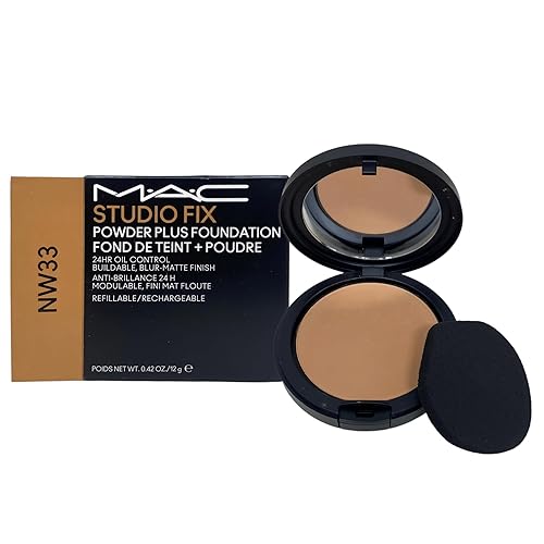 M·A·C Cosmetics Studio Fix Powder Plus Foundation 24HR Oil Control Refillable - NW33 (0.42 oz / 12 g) Beauty & Personal Care MAC