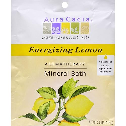Aura Cacia Energize Aromatherapy Mineral Bath Salt, 2.5 Ounce - 6 per case.6 Beauty & Personal Care Aura Cacia
