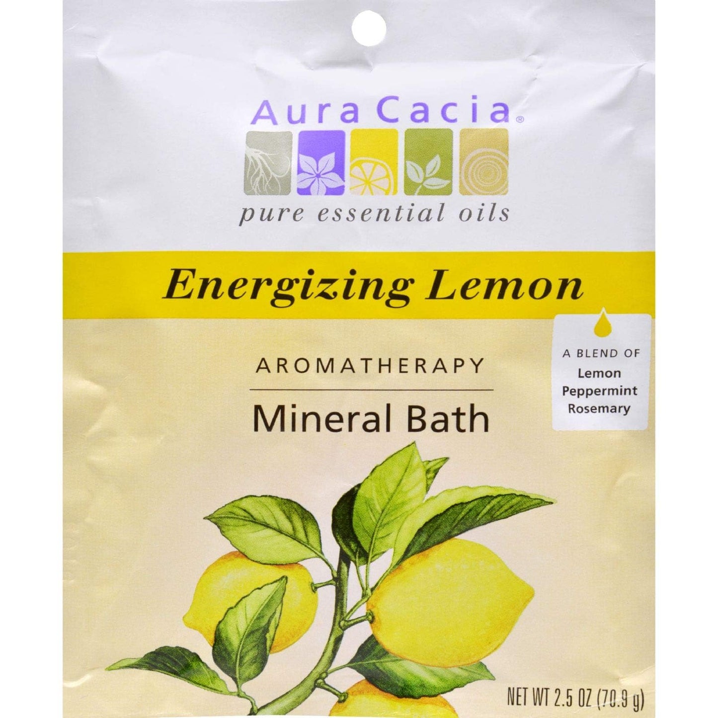 Aura Cacia Energize Aromatherapy Mineral Bath Salt, 2.5 Ounce - 6 per case.6 Beauty & Personal Care Aura Cacia