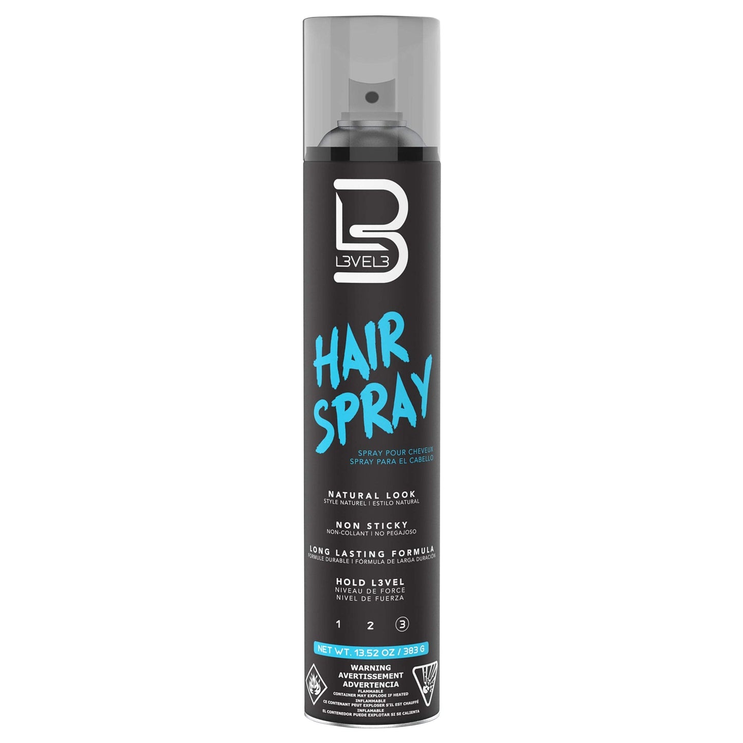 L3 Level 3 Hair Spray - Long Lasting and Strong Hold - Great for Men and Women - Level Three - Suitable for All Hair Types (Hair Spray, 12.95 Fl Oz Beauty & Personal Care L3