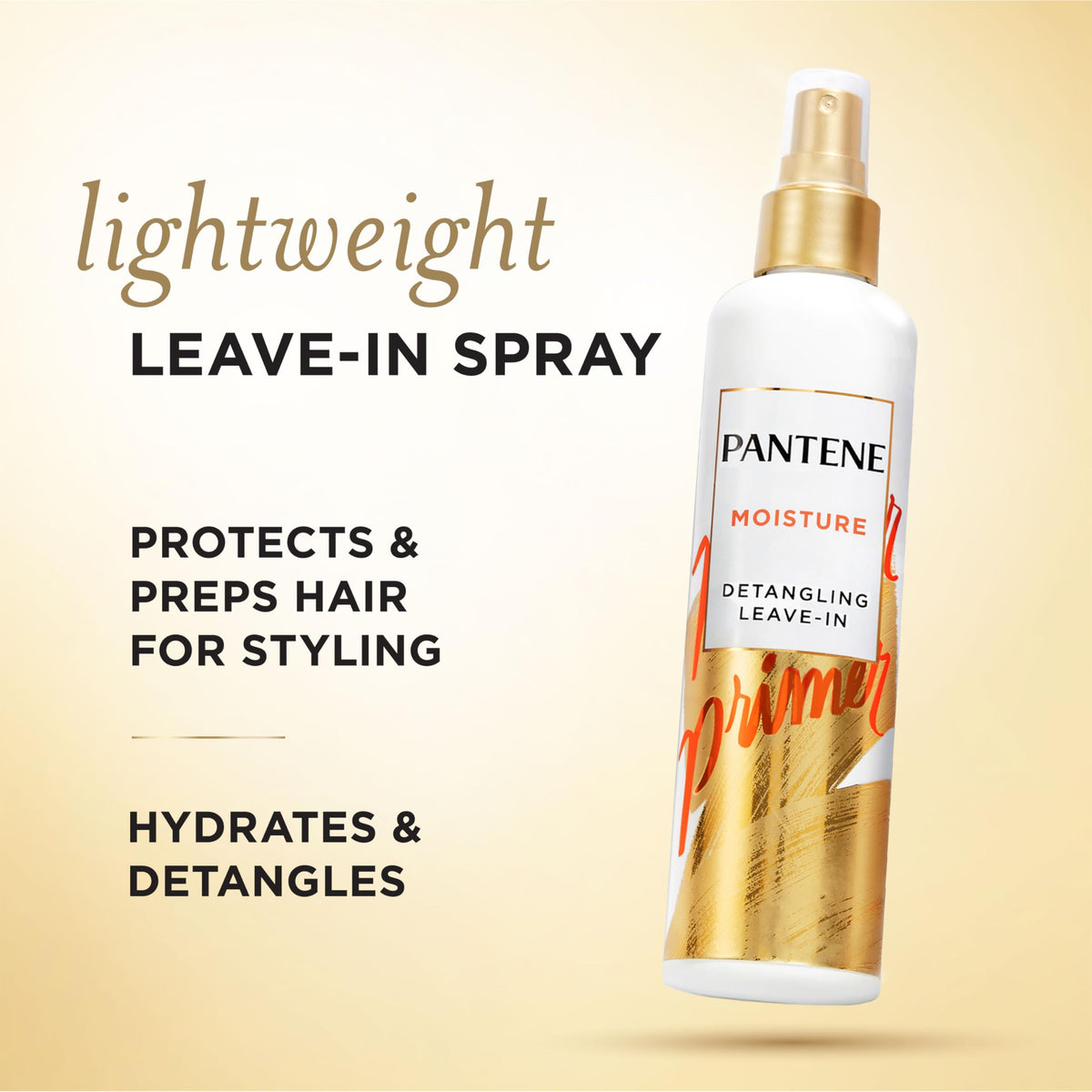Pantene Conditioning Detangler Spray, Pro-V Repair & Protect, Nutrient Boost for Damaged Hair, Antioxidant Enriched, Leave-In Conditioner, Smooth Beauty & Personal Care Pantene