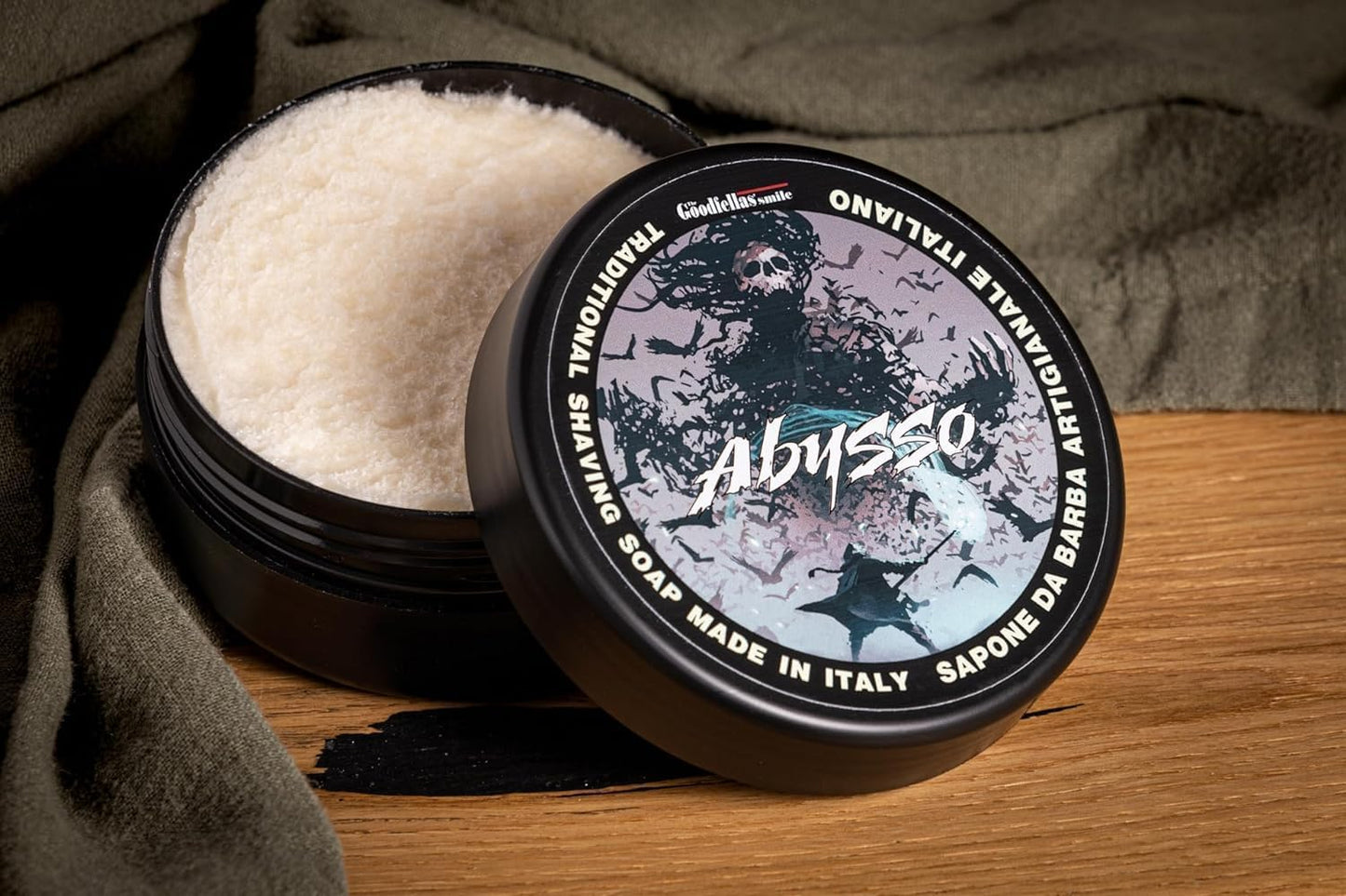 The Goodfellas' smile, Luxury Shaving Soap, Formulated for Use with A Shaving Brush, Made in Italy (Abysso - Fresh Citrus, Floral, Oak) Beauty and Personal Care The Goodfellas' smile