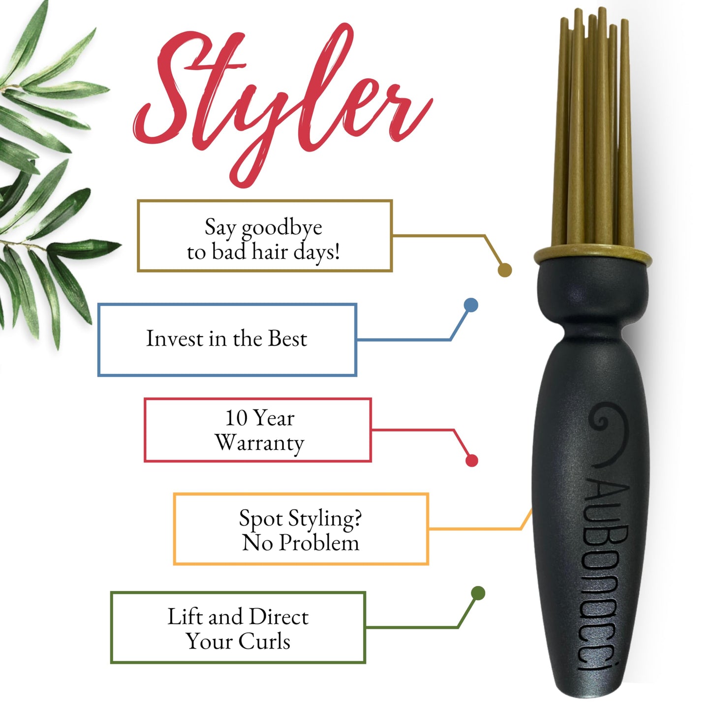 AuBonacci Styler for Curly Hair: Lift, Direct & Add Volume To Curls Beauty & Personal Care AuBonacci