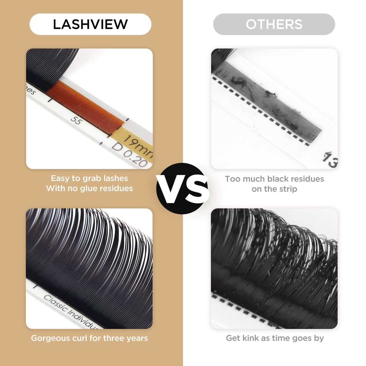 LASHVIEW Eyelash Extensions,Individual Lashes,0.15 Thickness C Curl 13mm, Premium Single &Classic Lashes,Natural Semi Permanent Eyelashes, Lashes,Soft Beauty & Personal Care LASHVIEW
