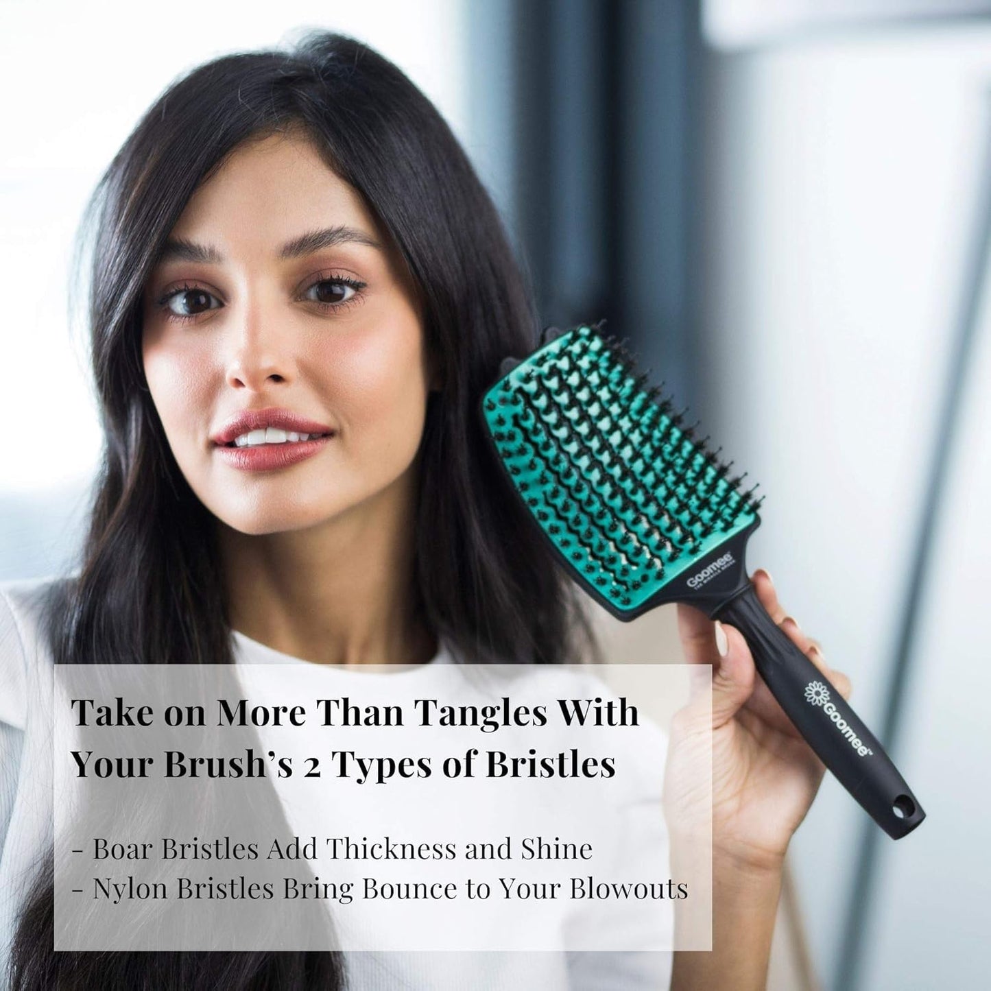 Parlux 3200 Compact Ceramic and Ionic Black Hair Dryer and Miracle Large Detangling Brush Mint Green Nylon Boar Bristles Beauty & Personal Care M Hair Designs