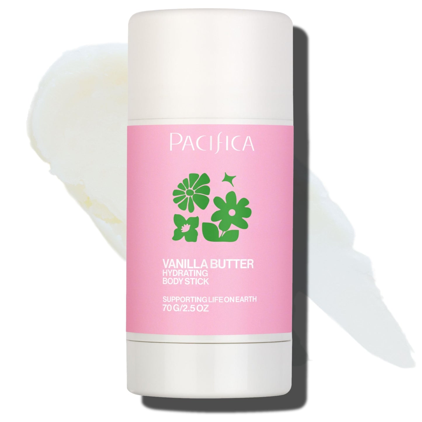 Pacifica Vanilla Butter Moisturizing Balm Stick - Solid Body Lotion for Instant Dry Skin Relief Moisture Balm, Shea Butter & Vanilla Formula Vegan Beauty & Personal Care Pacifica