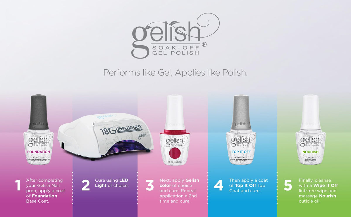 Gelish Soak-Off Gel Long-Lasting Polish: Let's Hit The Bunny Slopes, 0.5oz