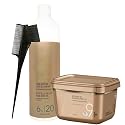 Blonde Me Lightener 9+ Bleach 450 grams, BlondeMe Developer 6% / 20 Volume 1 Liter and M Hair Designs Tint Brush Comb (Bundle) Beauty & Personal Care M Hair Designs